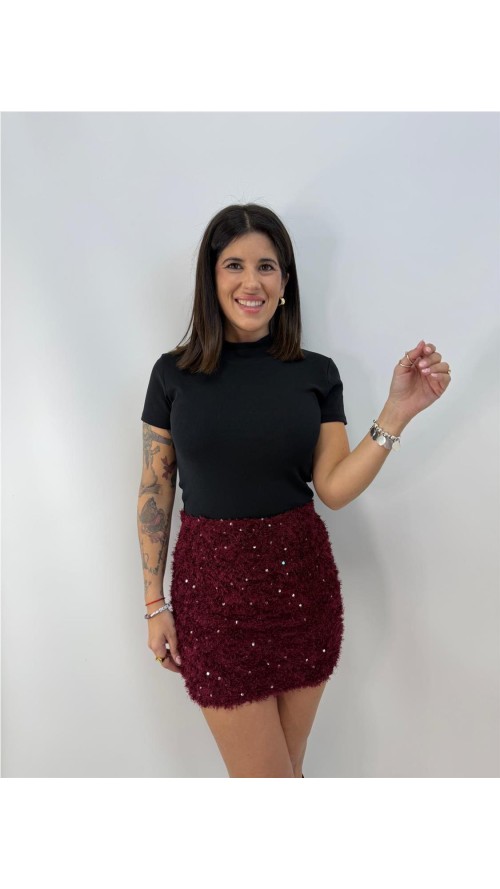 FALDA ROSAURA BURDEOS