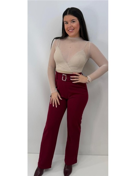 PANTALON PINZA TOLEDO BURDEOS