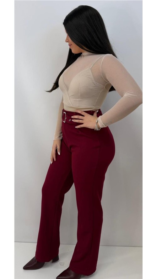 PANTALON PINZA TOLEDO BURDEOS