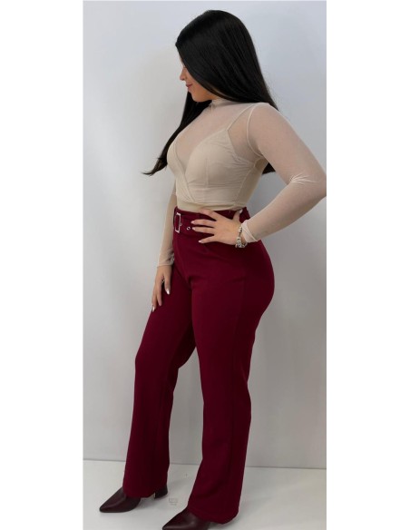PANTALON PINZA TOLEDO BURDEOS