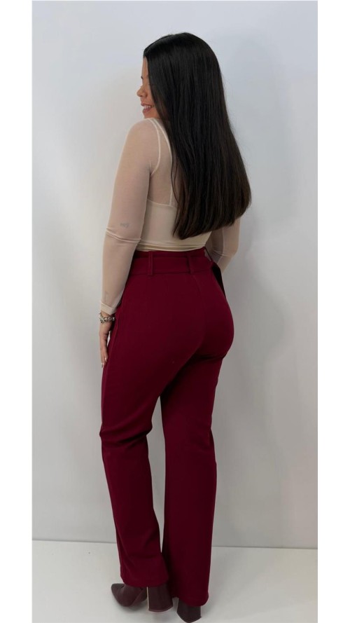 PANTALON PINZA TOLEDO BURDEOS