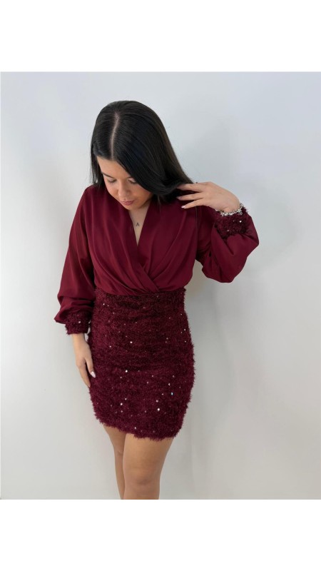 VESTIDO ABRIL BURDEOS 2