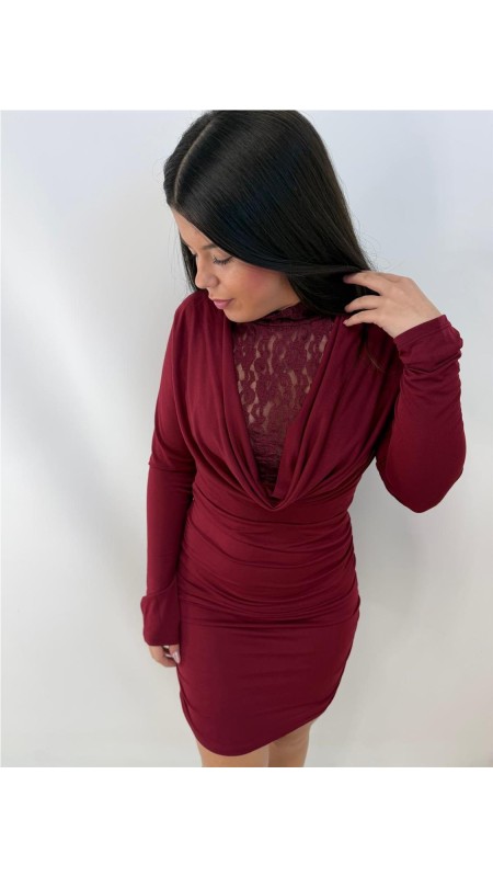 VESTIDO AMELIA BURDEOS 2