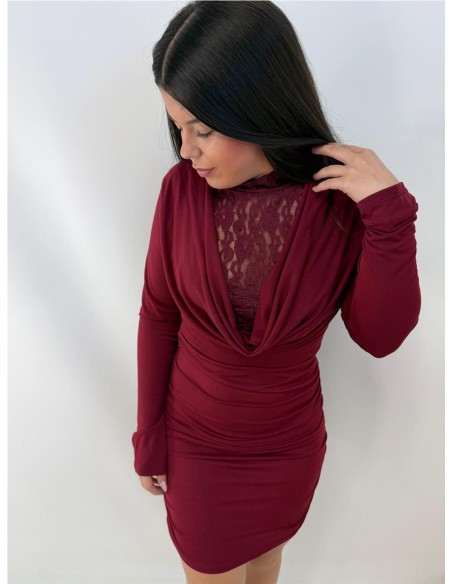 VESTIDO AMELIA BURDEOS