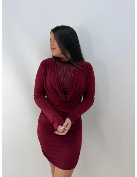 VESTIDO AMELIA BURDEOS