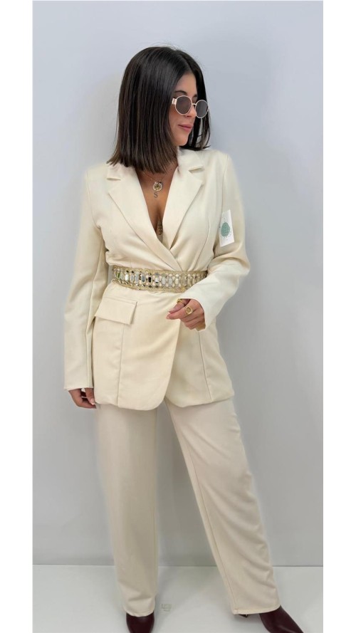 TRAJE CHAQUETA EVELIN BEIG