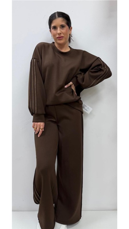 CONJUNTO EVA MARRON 2