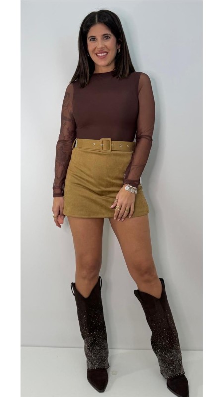 FALDA PANTALON TATI CAMEL