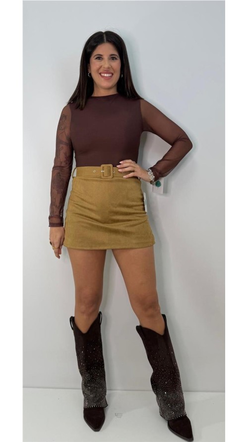 FALDA PANTALON TATI CAMEL