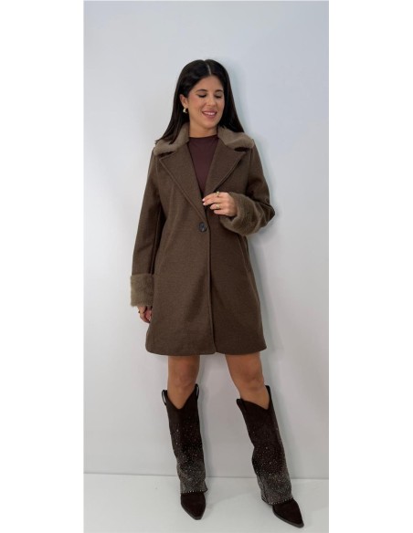 ABRIGO LOLA MARRON