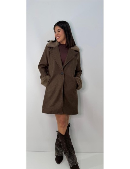 ABRIGO LOLA MARRON