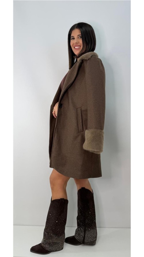 ABRIGO LOLA MARRON