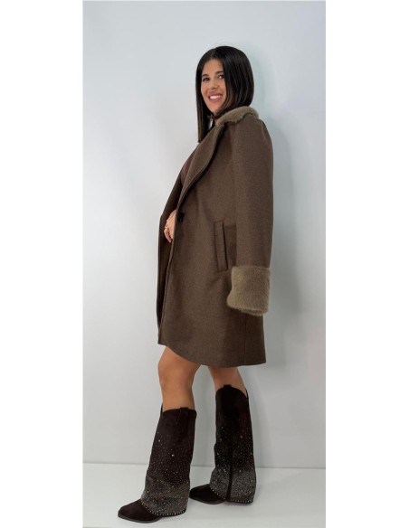 ABRIGO LOLA MARRON