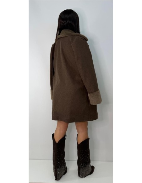 ABRIGO LOLA MARRON