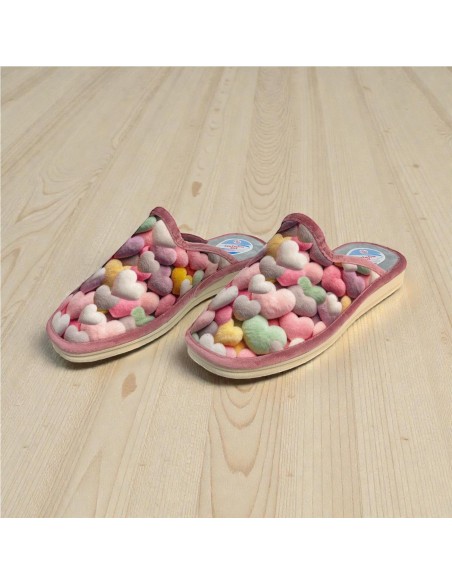 ZAPATILLA CORAZONES MALVA