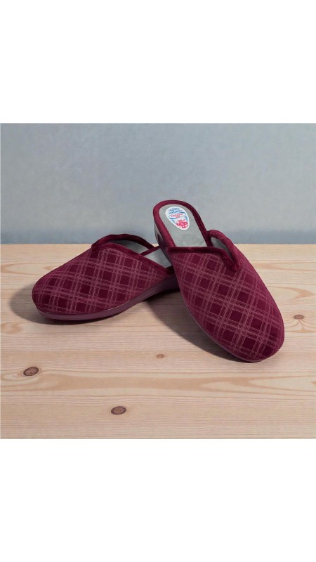 ZAPATILLA ABERTURA CUADRO BURDEOS 2