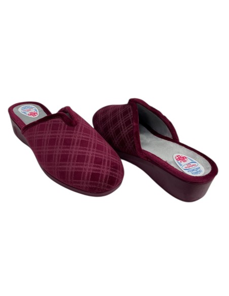 ZAPATILLA ABERTURA CUADRO BURDEOS