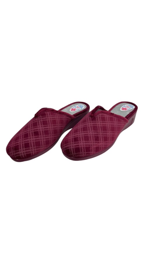 ZAPATILLA ABERTURA CUADRO BURDEOS