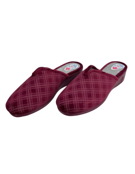 ZAPATILLA ABERTURA CUADRO BURDEOS