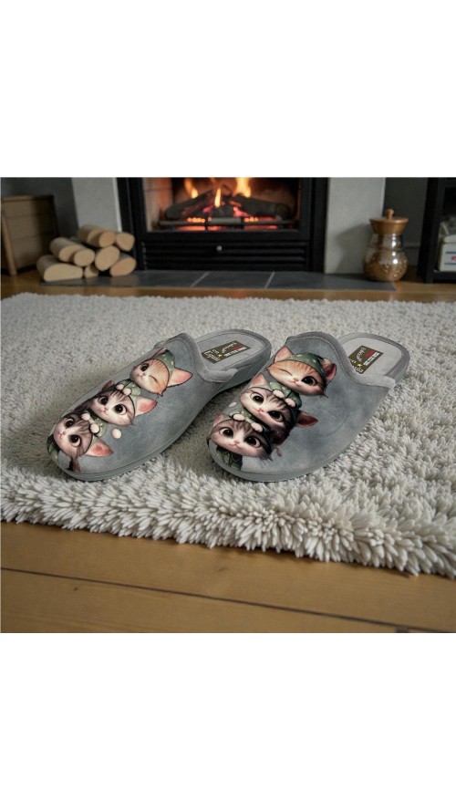 ZAPATILLA SERIGRAFIAS GRIS