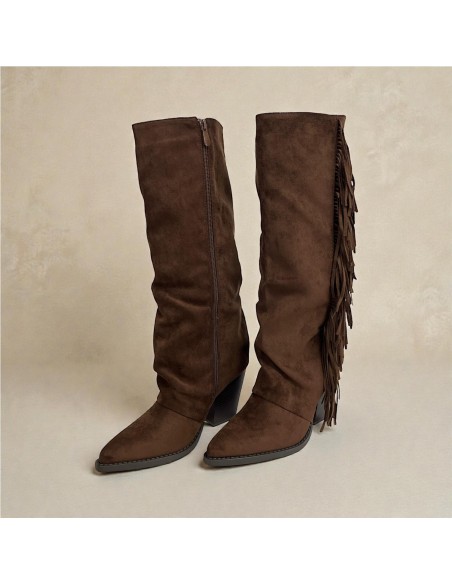 BOTA FLECOS MARRON