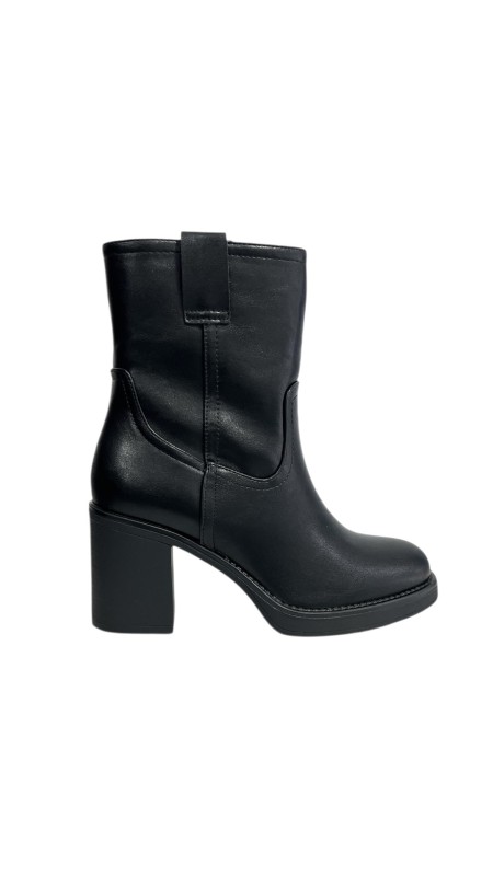 BOTIN NAPA PISO ANCHO NEGRO