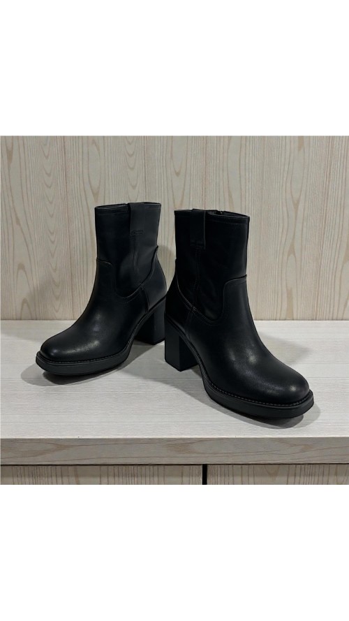 BOTIN NAPA PISO ANCHO NEGRO