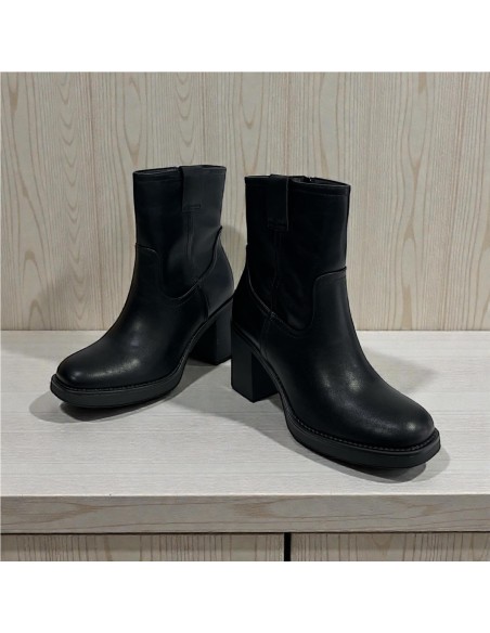 BOTIN NAPA PISO ANCHO NEGRO