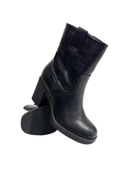 BOTIN NAPA PISO ANCHO NEGRO