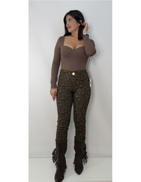 PANTALON LEOPARDO PITILLO CAMEL