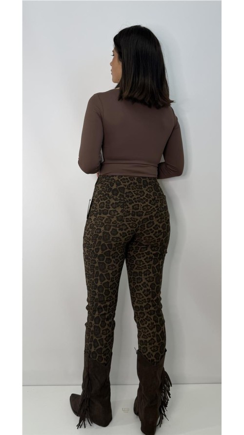 PANTALON LEOPARDO PITILLO CAMEL