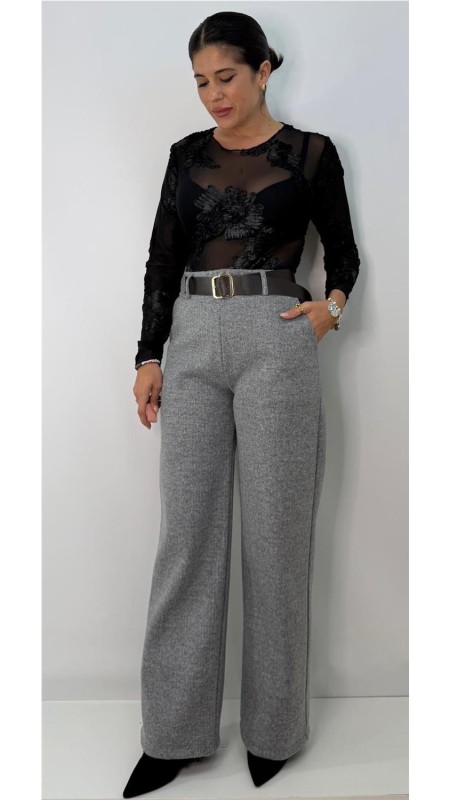 PANTALON DE PAÑO GRIS 2
