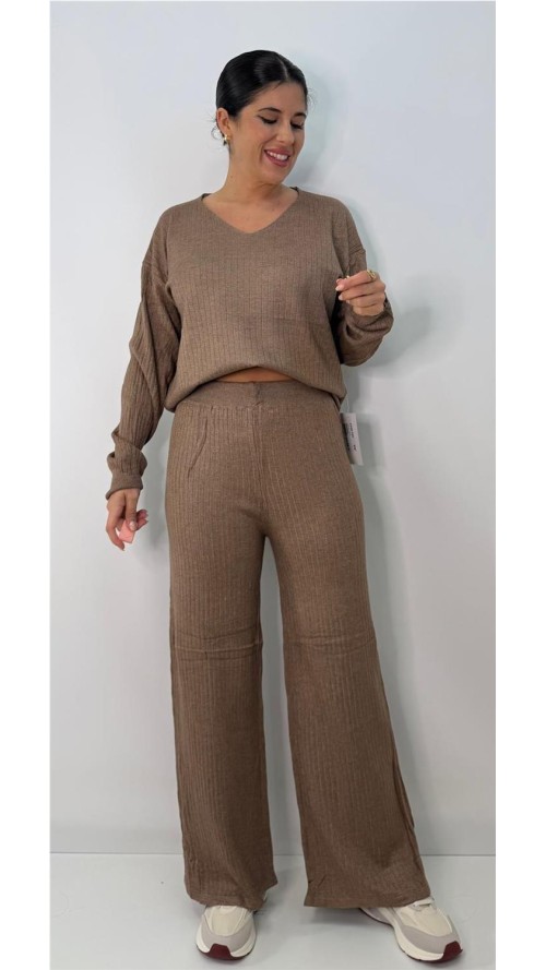 CONJUNTO DIANA MARRON