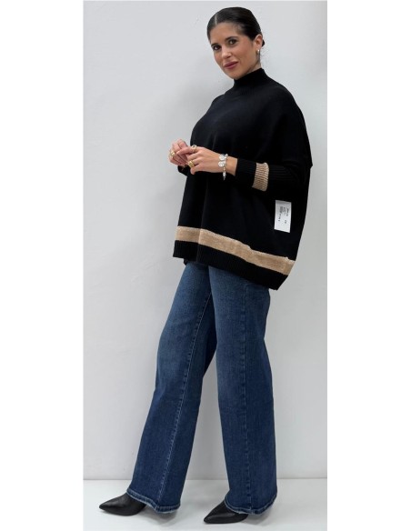 MAXI JERSEY BRILLO NEGRO 1