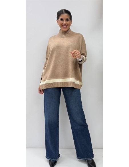 MAXI JERSEY BRILLO CAMEL