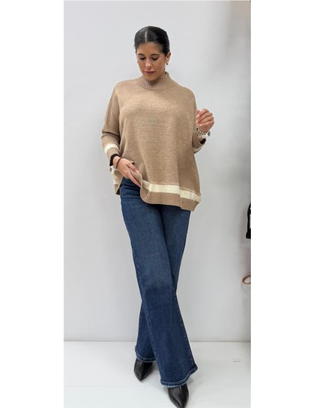 MAXI JERSEY BRILLO CAMEL