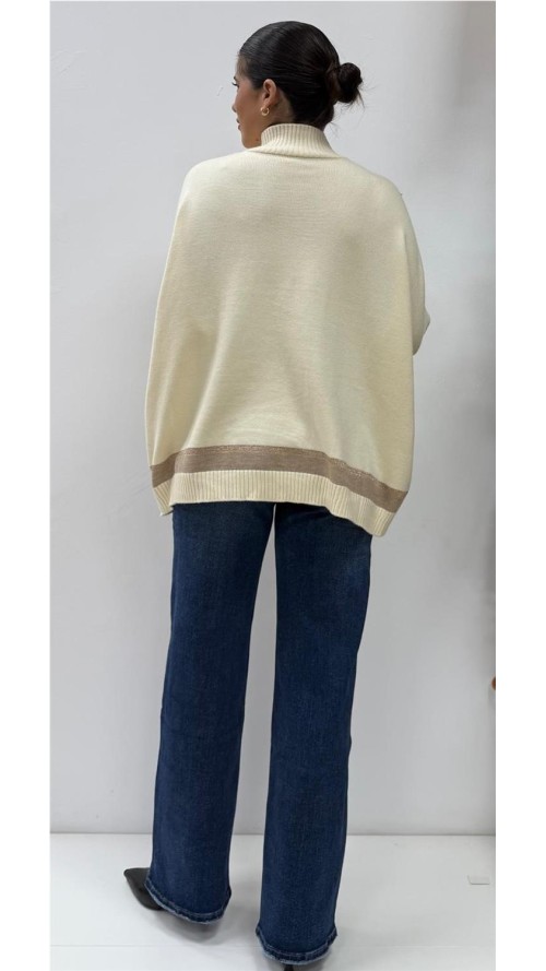 MAXI JERSEY BRILLO BEIG