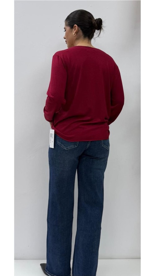 JERSEY 3 CORAZONES BURDEOS