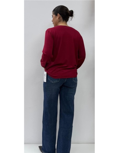 JERSEY 3 CORAZONES BURDEOS