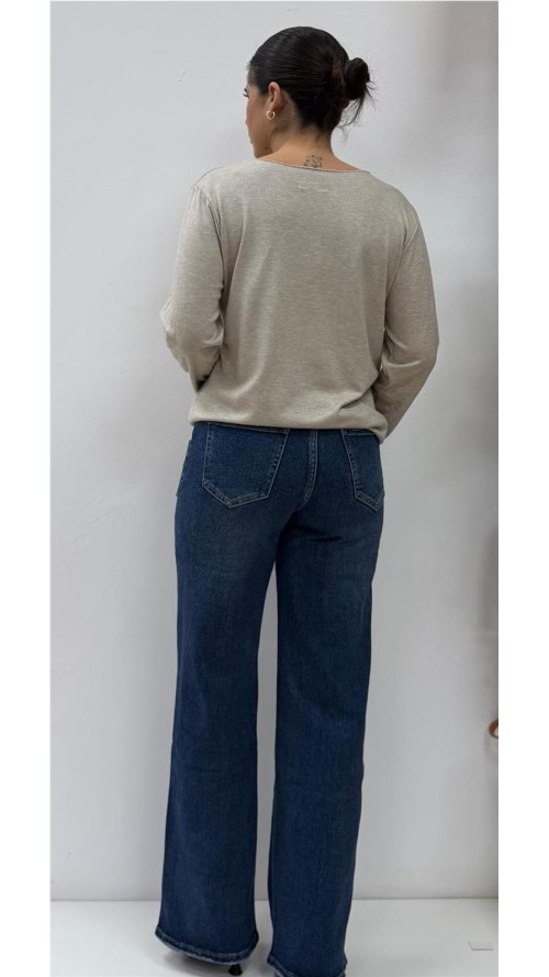 JERSEY 3 CORAZONES TAUPE