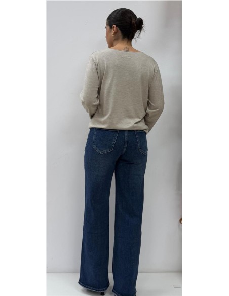 JERSEY 3 CORAZONES TAUPE