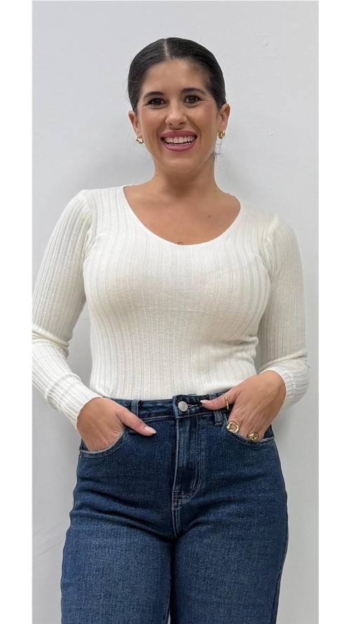 JERSEY CANALE EVITA BLANCO