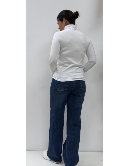 CAMISETA TERMICA DOBLE CUELLO BLANCO