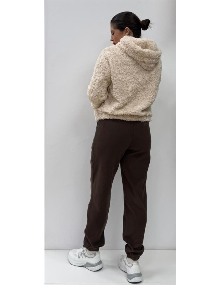 SUDADERA PELO BEIG