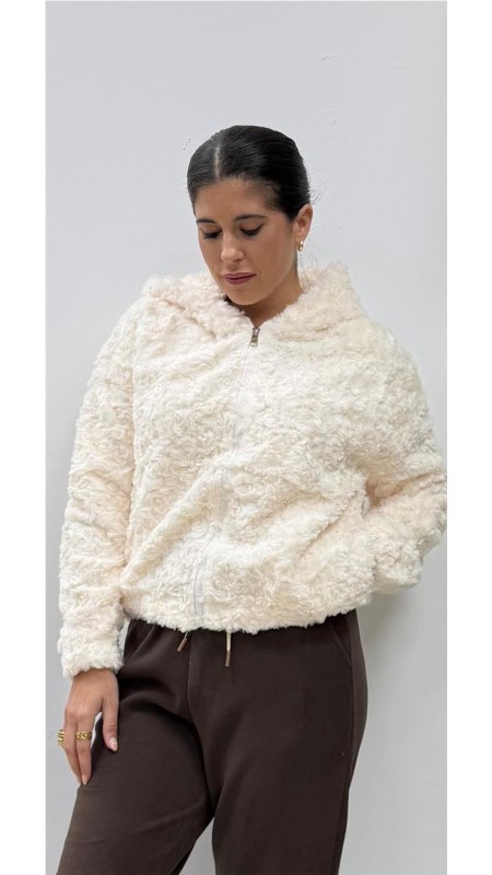 SUDADERA PELO BLANCO