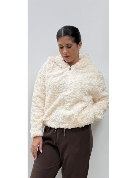 SUDADERA PELO BLANCO