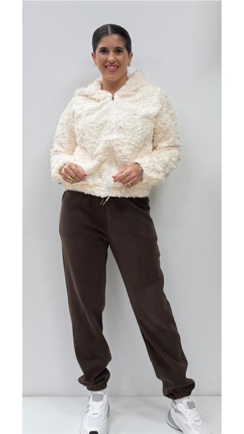 SUDADERA PELO BLANCO