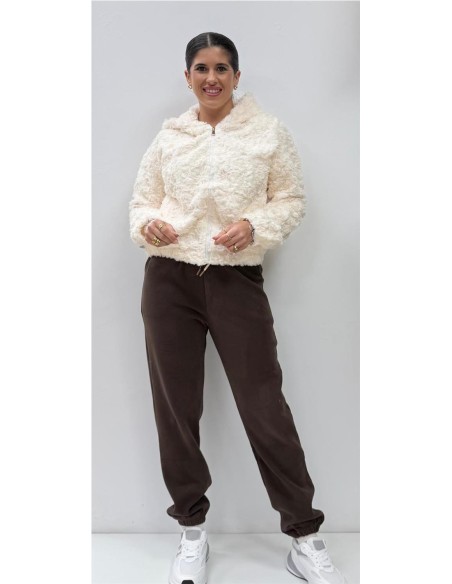 SUDADERA PELO BLANCO