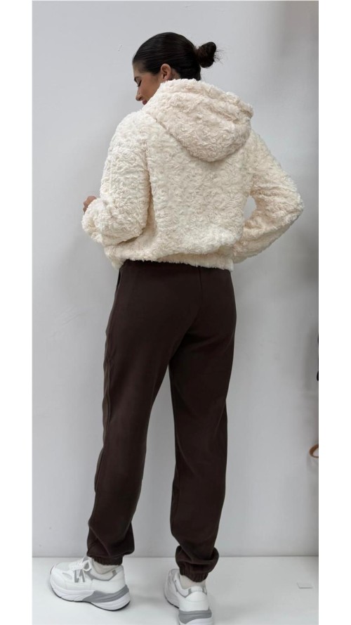 SUDADERA PELO BLANCO