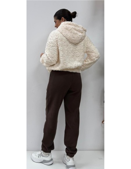 SUDADERA PELO BLANCO